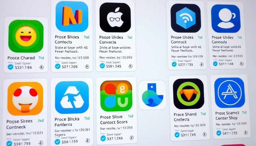 Discounted indie apps for small businesses showcased in a digital display.