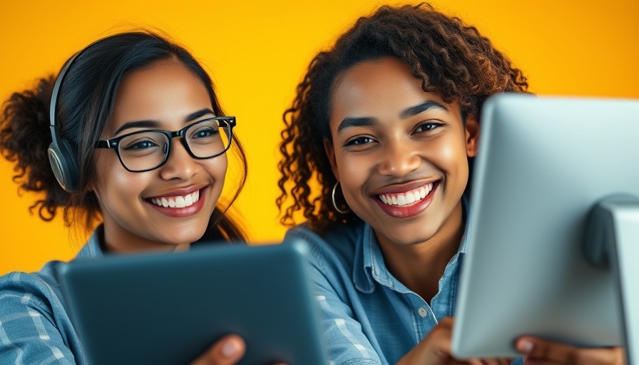 Professionals smiling, using technology for advanced NotebookLM use cases.
