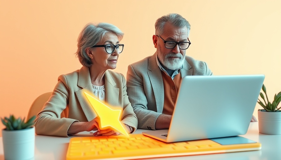 Stylish duo collaborating in a digital workspace with giant keyboard, guest blogging strategy.