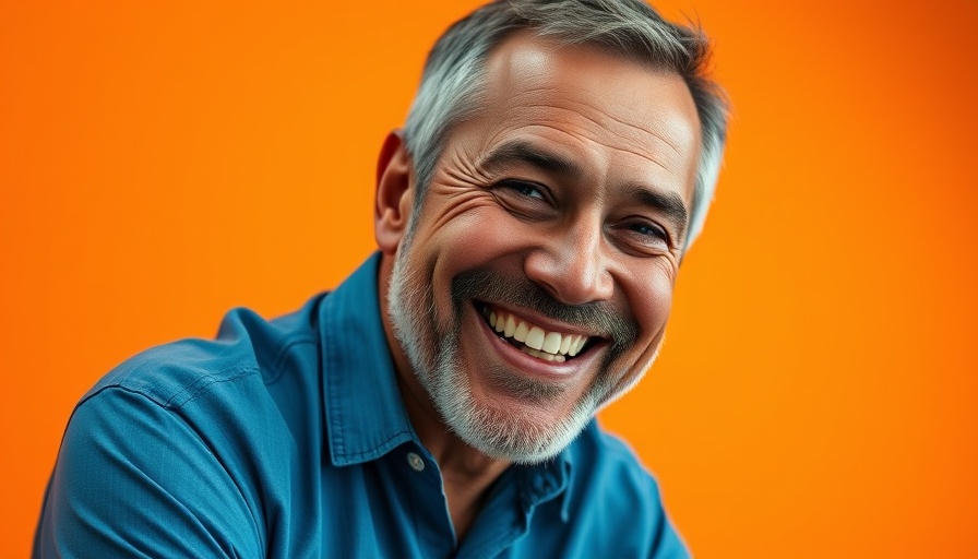Content Marketing Failures and Solutions: Smiling man with marketing text overlay.