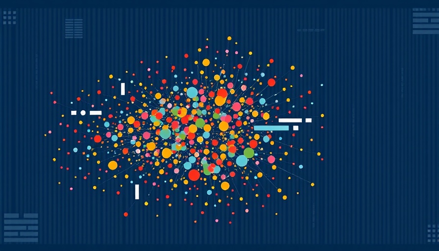10,000x training data reduction visual graph showing data clustering.