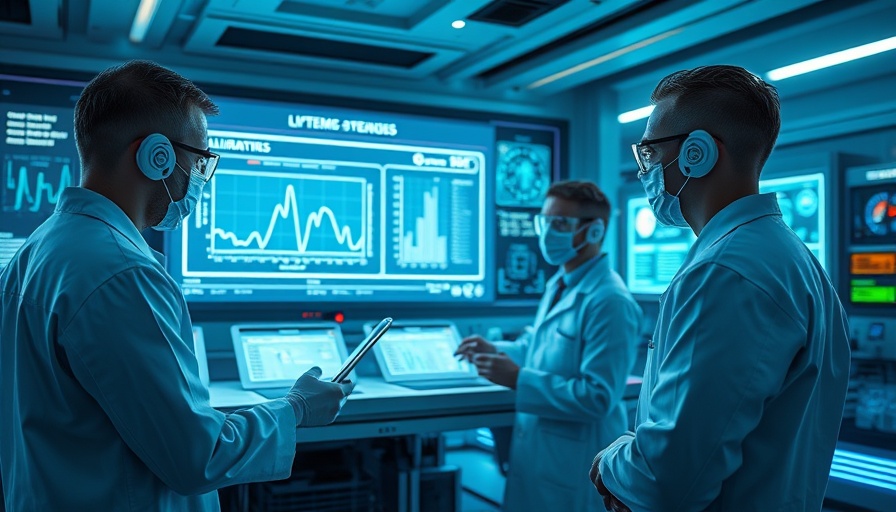 Scientists analyze custom loss functions hologram in a futuristic lab.