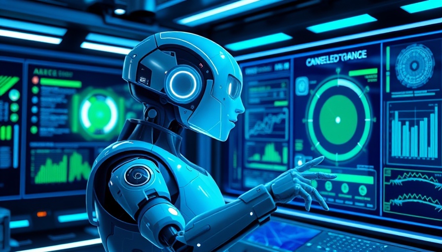 MCP-Powered AI Agent in high-tech control room.