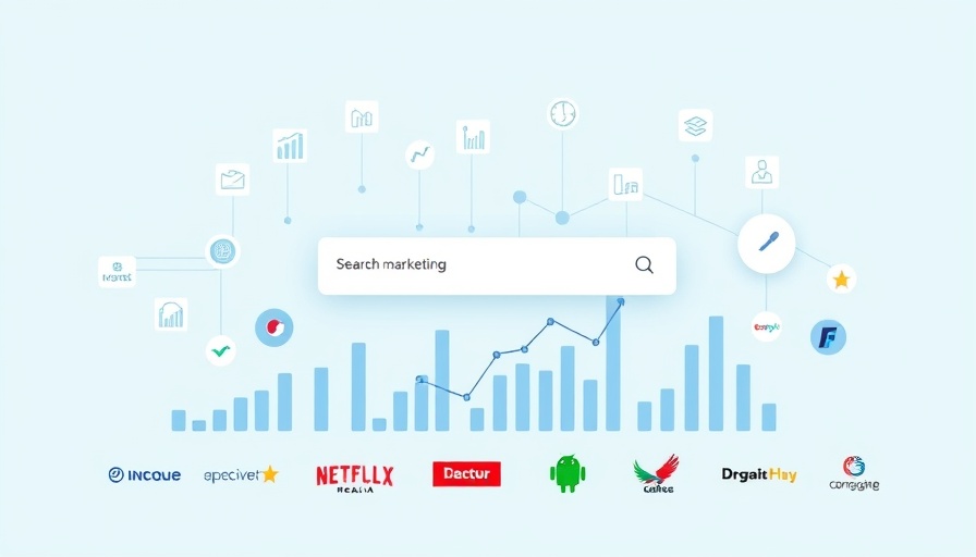 Illustration of digital marketing with branded benchmarking reports.