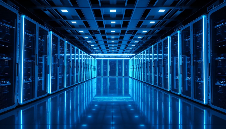 MCP Servers for Frontend Development in a futuristic server room.