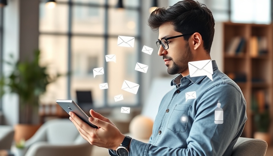 Marketer using tablet looking at automation tools, onboarding.