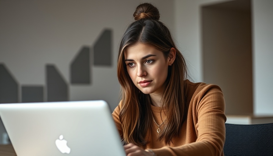Young woman focused on AI-powered ABM for Fortune 500 IT deals.