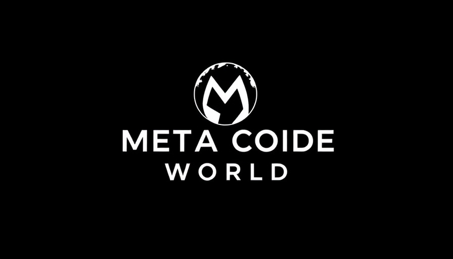 Meta Code World Model for businesses logo, crisp black and white