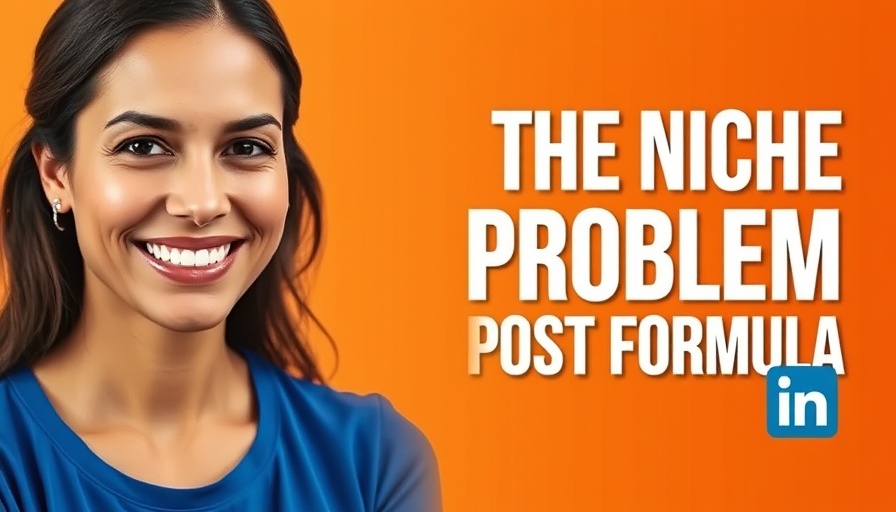 LinkedIn content for lead generation graphic with smiling woman.