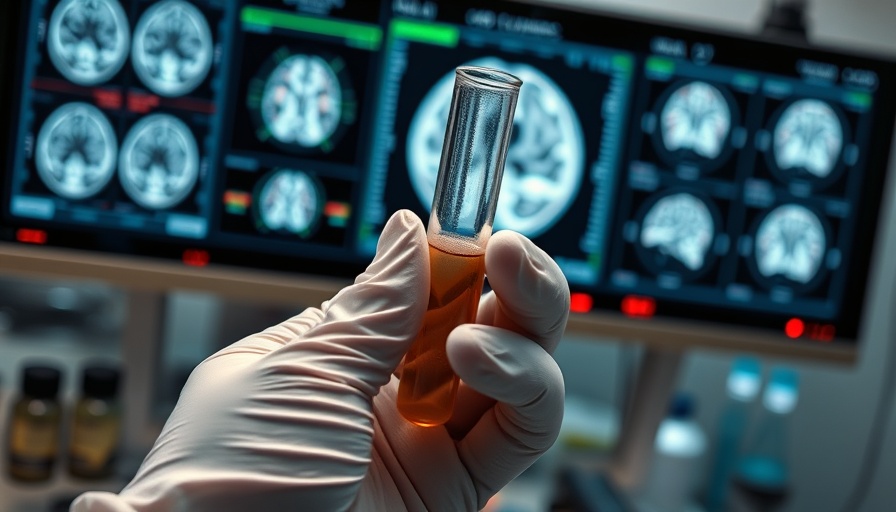 Medical research on Alzheimer's drugs with brain scans and test tubes.