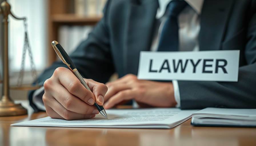 Lawyer at desk giving legal tips for families on personal injury claims