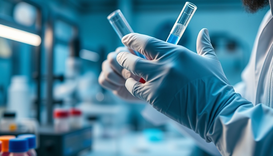 Scientist in a lab conducting research at the National Biosecurity Centre.