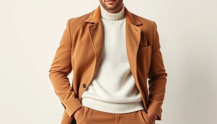 Stylish date night outfit for men in neutral tones.