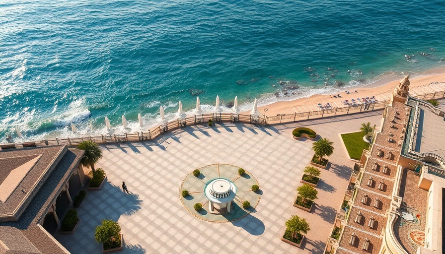 Scenic aerial view of Madeira resort for family vacation.