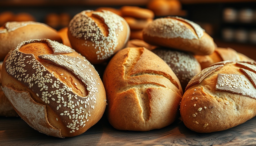 Assorted fresh breads showcasing TFA in modern bread varieties.