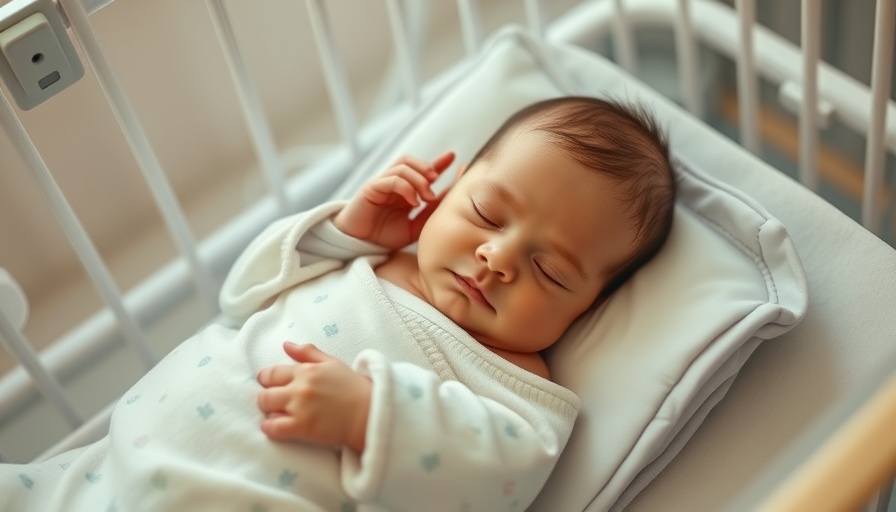 Newborn peacefully resting in hospital crib, NHS trusts maternity care.