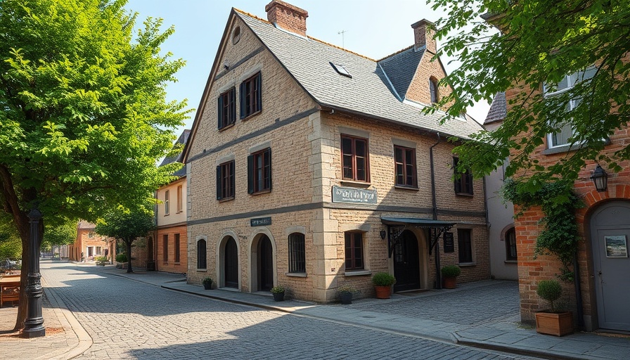Historic building in Hahndorf with rustic architecture.