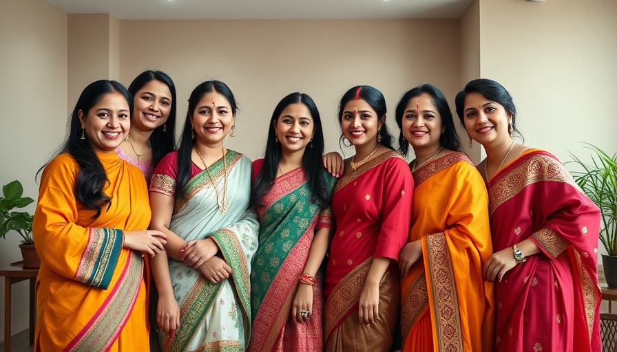 Women in traditional attire during Navratri celebrations in Leicester.