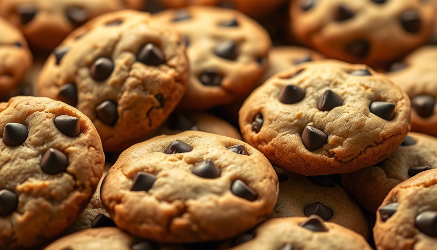 Ultra-processed foods health risks: chocolate chip cookies image.