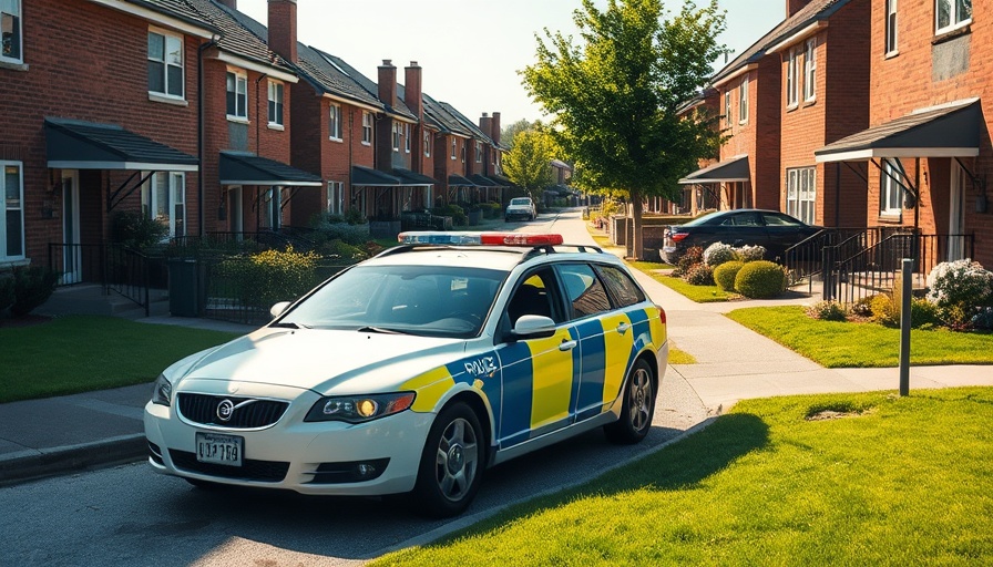 Police vehicle at Leicester murder investigation scene.