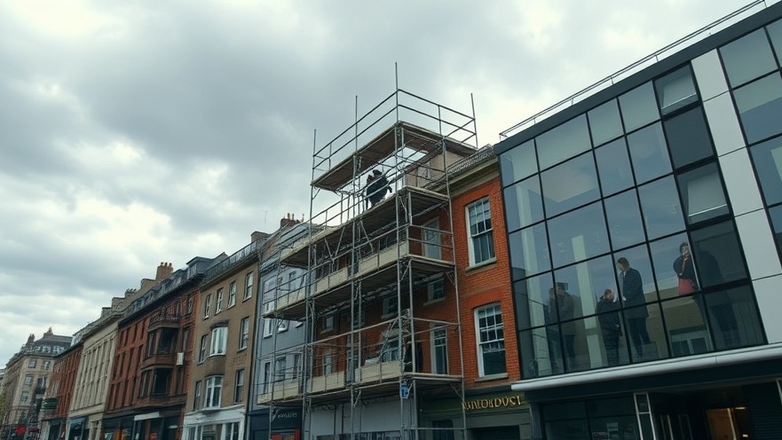 Teenage girls climbing scaffolding in Loughborough highlights youth safety and risk behavior.