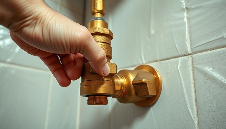 Adjusting a sprinkler valve indoors; learn how to winterize your sprinkler system.