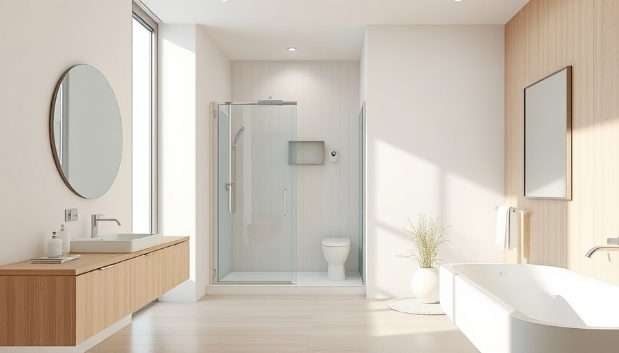 Modern bathroom with sleek shower cabin to improve your bathroom experience.