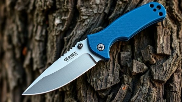 Gerber Assert MagnaCut Folding Knife on tree bark