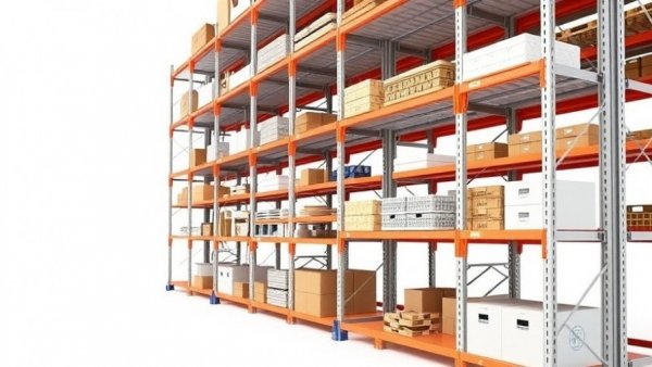 Efficient adjustable storage rack showcasing vertical storage solutions.