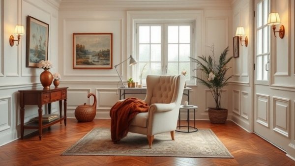 Spring decor ideas for a cozy home office with elegant accents