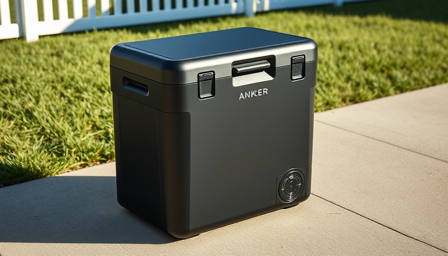 Anker Solix EverFrost 2 cooler in sunny outdoor setting