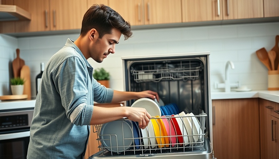 Efficient dishwasher hack in a modern kitchen