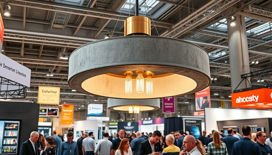 Innovative lighting fixture displayed at US exhibition.