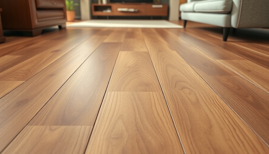 Polished hardwood floor showing wood grain in modern home interior.