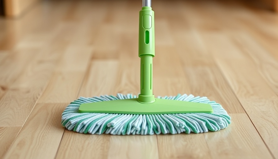 Swiffer cleaning vinyl plank flooring efficiently.