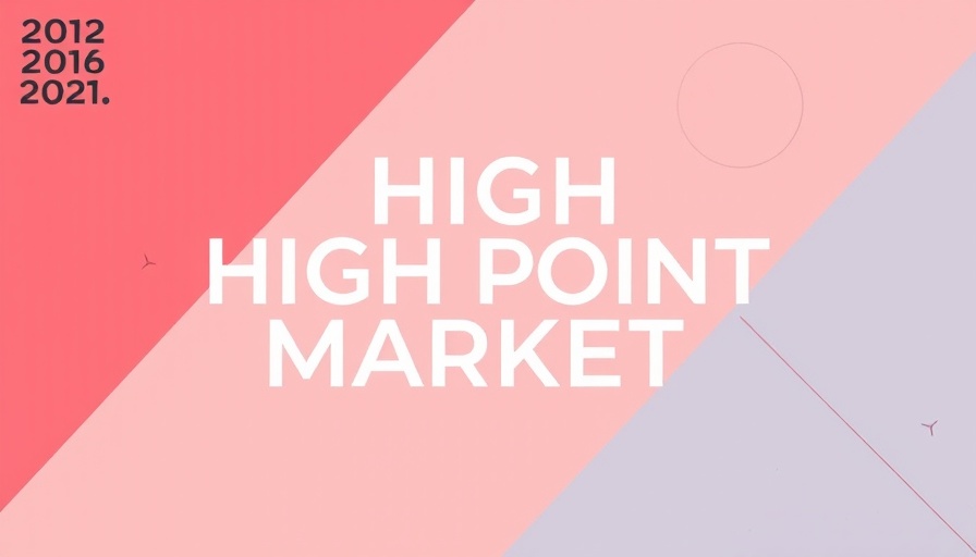 Abstract High Point Market brand identity with vibrant colors.