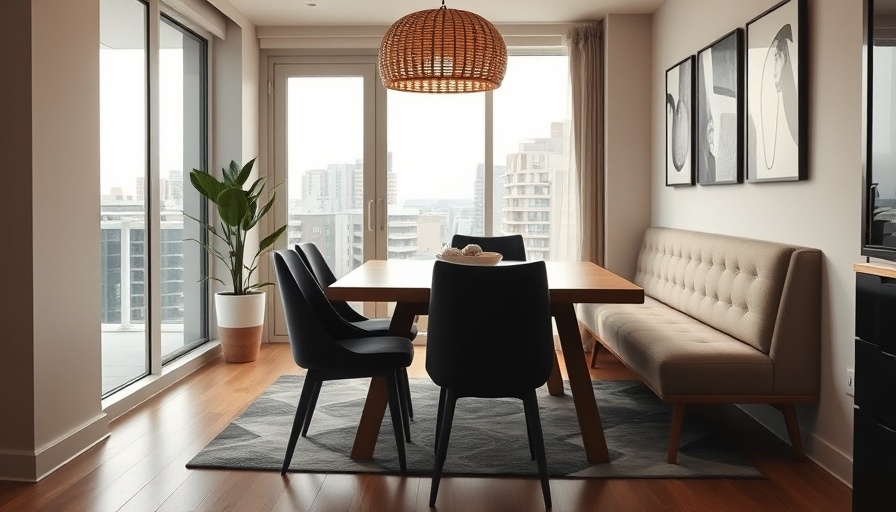 Space-saving small condo dining room ideas with wooden furniture