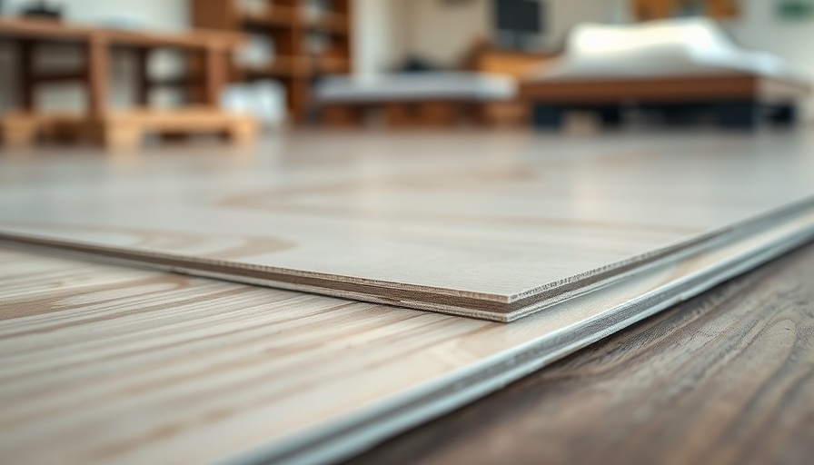 Close-up of underlayment for laminate flooring choices.