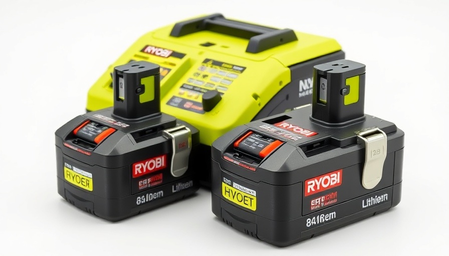 Ryobi Battery Bundle under $100 featuring batteries and charger