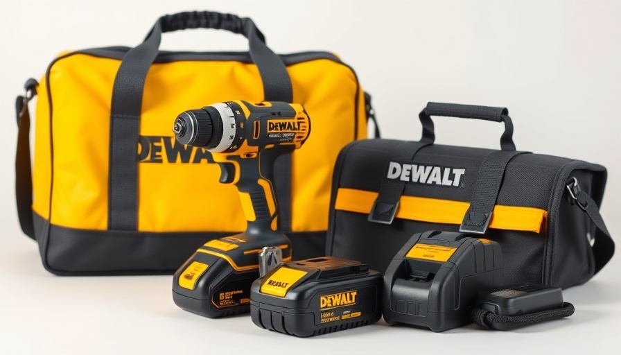 DeWalt Drill Kit under $100 with drill, charger, and bag, isolated.