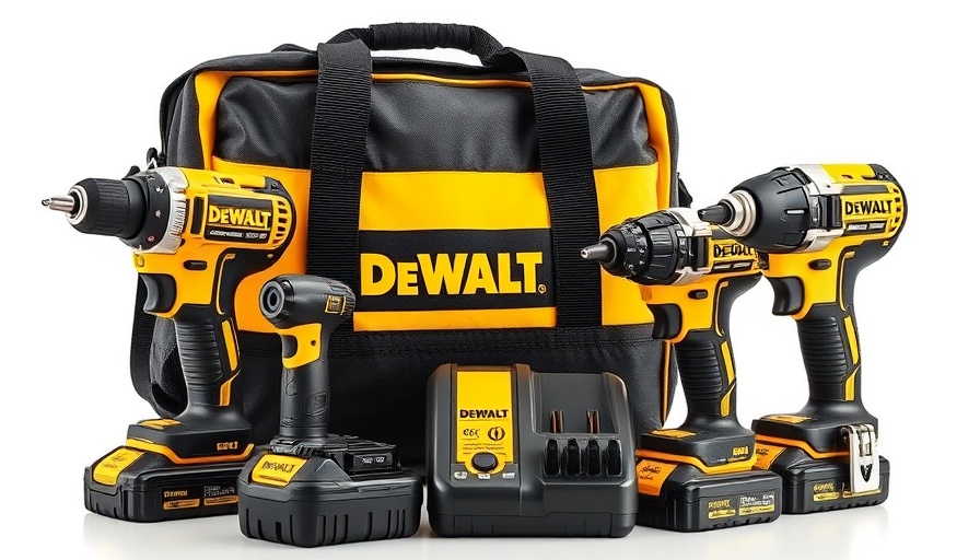 DeWalt Mechanics Starter Bundle featuring power tools and accessories.