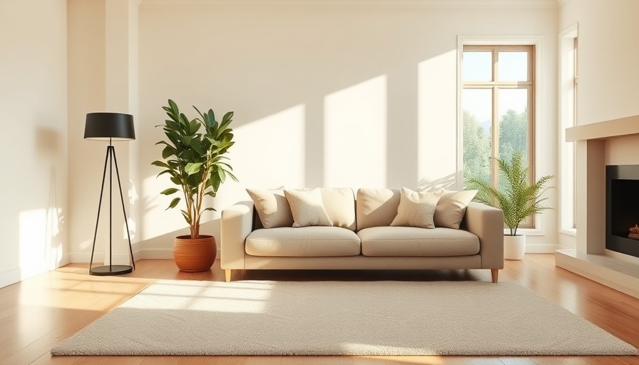 Minimalist bungalow home tour featuring cozy living room.