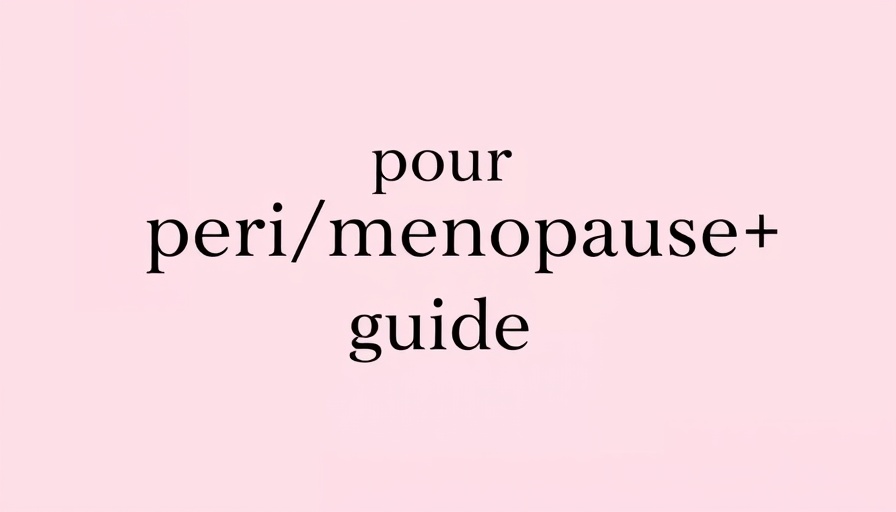 Simple typography on pastel pink gradient background about perimenopause.