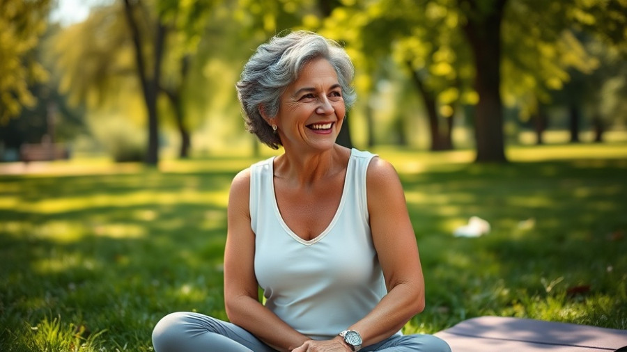 Middle-aged woman discussing at a park, highlighting hormones and Alzheimer's risk for women.