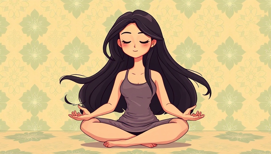 Beautiful contradiction of mindfulness: serene woman meditating.