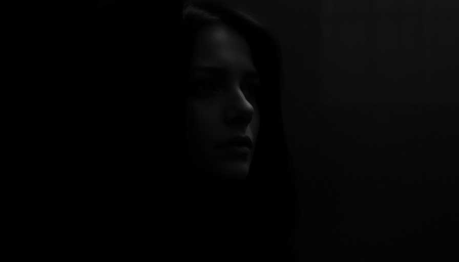 Contemplative woman in shadow reflecting on choices in life.