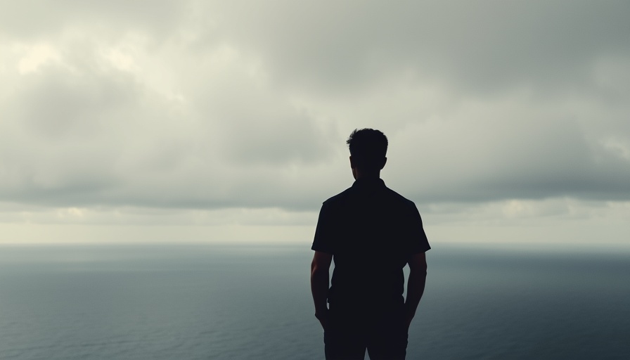 Contemplative figure gazing at ocean, symbolizing underlying mistakes draining daily potential.