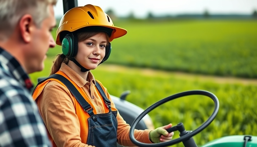 Veteran Farmers Training Program: tractor training in a field.