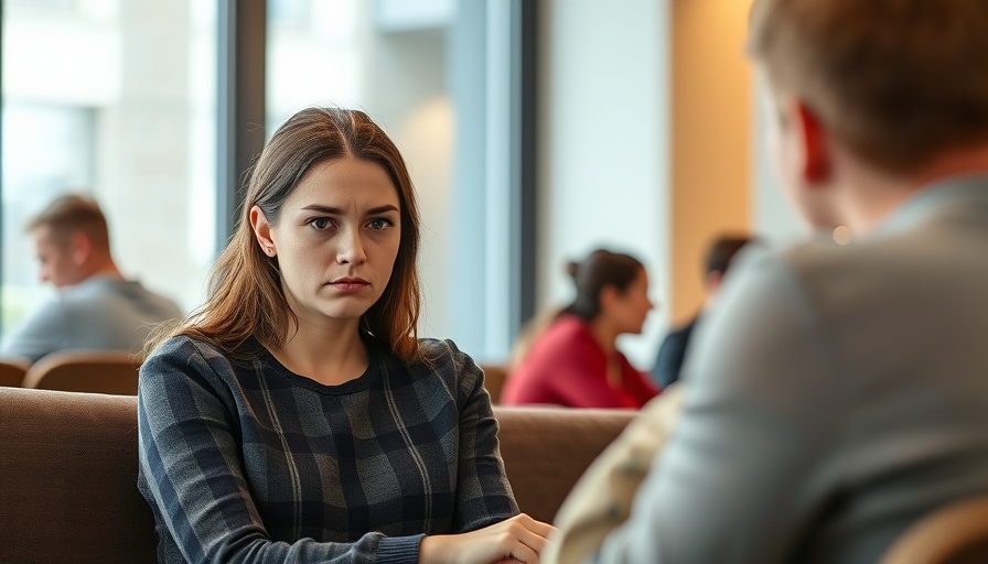 Young woman in denim expresses displeasure in casual setting, zodiac signs bad attitude.