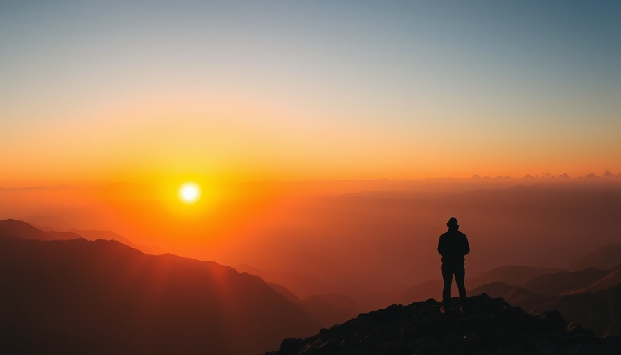 Vibrant mountain sunset illustrating painfully clear truths about life.